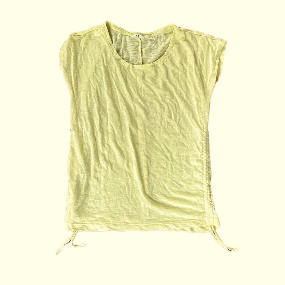 Uniqlo ruched crew neck top